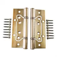 Петля дверная универсальная 120 мм, усиленная, античная медь